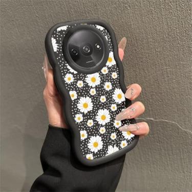 Imagem de Capa para celular em formato de onda para Redmi A3 A3Pro A3x A4 A2 A1 Plus 10 10 Prime 9 Power 9 Prime 9C NFC 9T 9 9C, preta, para Redmi 9Power