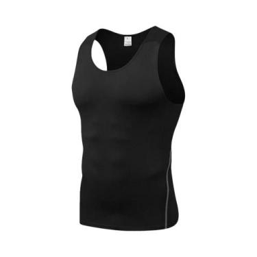 Imagem de Camisetas De Compressão Masculinas Com Controle De Barriga, Colete Red