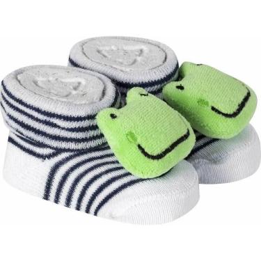 Imagem de Meia Bebê Pantufa Divertida Recém Nascido Menino Algodão Confortável M