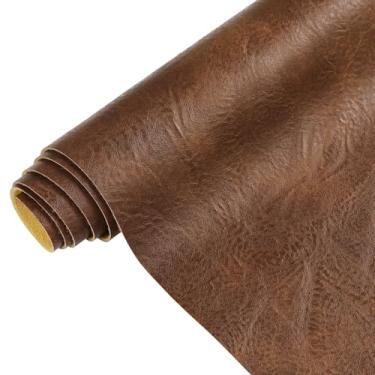 Imagem de Tecido de couro sintético, tecido de estofamento macio de 1,0 mm de espessura da The Yard 139,7 cm de largura, folhas de couro PU para costura artesanal capa de carteira de assento de cadeira, 3
