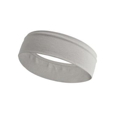 Imagem de Faixa de cabeça de fitness, faixa elástica antiderrapante para ioga para homens e mulheres, corrida, ioga, acessório de cabelo fitness (cinza prateado)