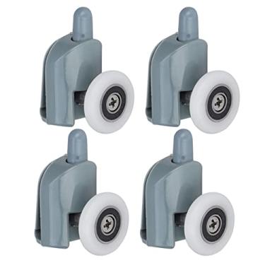 Imagem de Pissente Conjunto de 4 Rolos Inferiores da Porta do Chuveiro Com Polias, Rodas Deslizantes para Portas de Vidro de 5 Mm ou 6 Mm (Rodada única)
