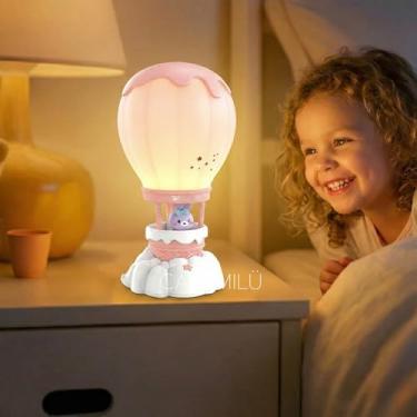 Imagem de Luminária Infantil Balãozinho LARANJA de Mesa Led Recarregável sem Fio CASAMILU | Abajur Dimerizável Portátil, Luz Noturna Infantil para Quarto Bebê, Criança, Amamentação e Presente Criativo