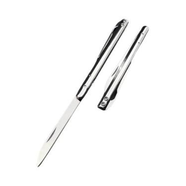 Imagem de Canivete Mini Dobrável Em Aço 420 Portátil EDC Para Camping E Sobreviv