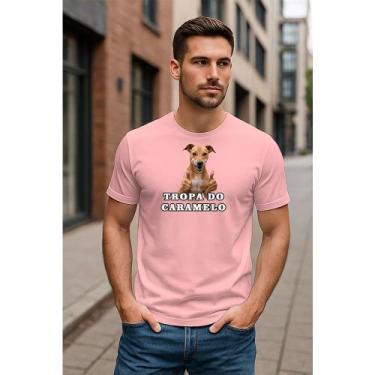 Imagem de Camiseta Dog Caramelo Estampa Divertida  Tropa do Caramelo  Unissex Al