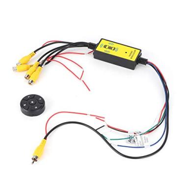 Imagem de KIMISS Caixa de Comutação de Vídeo Panorâmica 360 ° Conversor de Vídeo para Carro 4 Em 1 Saída Com Controle Remoto para Integração de Câmera de ré e Multivisualização