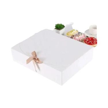 Imagem de Caixa De Presente Deluxe Preta Com Tampa E Fita, Lembranças Para Padri