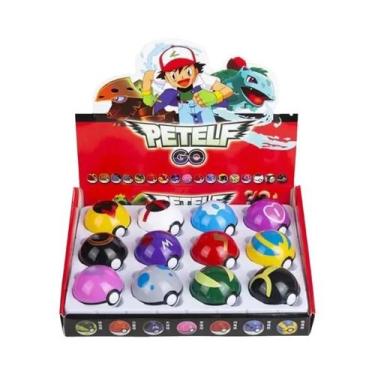 Imagem de Conjunto De Figuras De Ação Pikachu Pokeball 12 Peças Bonecos Kawaii P