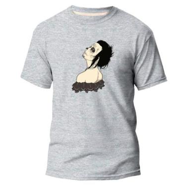 Imagem de Camiseta Básica Algodão Premium Estampa Digital La Catrina - Pavesi, C