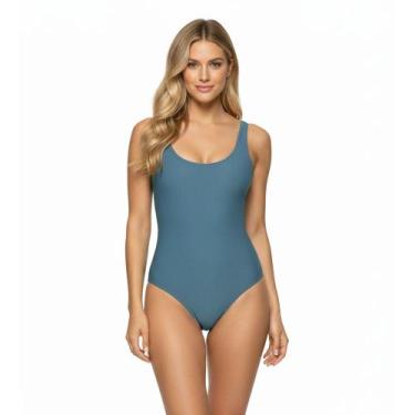 Imagem de Maiô Regata Selene 30010-001 Textura Verde, Verde, G