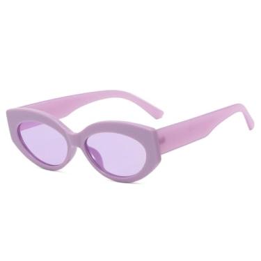 Imagem de Óculos de Sol Olho de Gato com Estampa de Leopardo em Cores Doces, Proteção UV400, para Homens e Mulheres, Ideais para Esportes ao Ar Livre, Corrida e Ciclismo, Cor Roxa