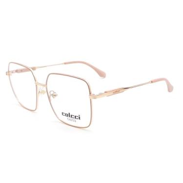 Imagem de Armação de Óculos Colcci Quadrada Rosa Fosco - Rosa - 54