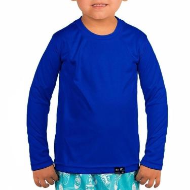 Imagem de Camisa Proteção UV Infantil Unissex Poliamida Premium Verão Praia e Piscina Malha Fresquinha-Unissex