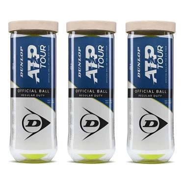 Imagem de Bola de Tênis Dunlop ATP Pack Com 03 Tubos-Unissex