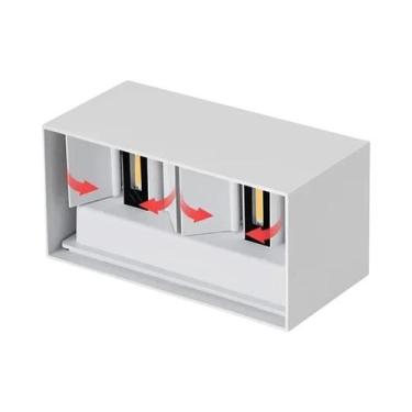 Imagem de Lâmpada De Parede LED De Alumínio À Prova d'Água Para Exterior 12W 24W