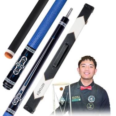 Imagem de KONLLEN Taco de sinuca de fibra de carbono 2.0 com cone profissional | Bastão de bilhar de baixa deflexão | Eixo ultra suave para jogadores adultos e da liga