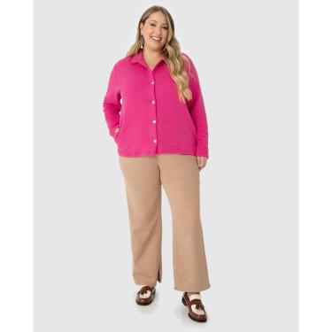 Imagem de Jaqueta Feminina Plus Size Em Malha Matelassê-Feminino