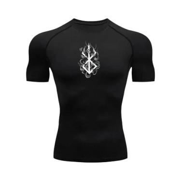 Imagem de Camiseta De Compressão Masculina Fina De Verão, Secagem Rápida, Para F