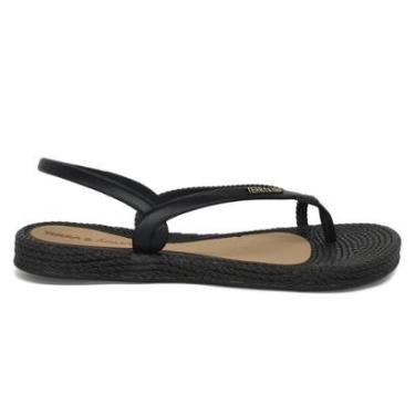 Imagem de Sandália Terra e Água Rasteira Feminina Tira de Dedo Casual-Feminino