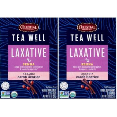 Imagem de Chá de alfarroba e alcaçuz orgânico Celestial Seasonings TeaWell, 12 s