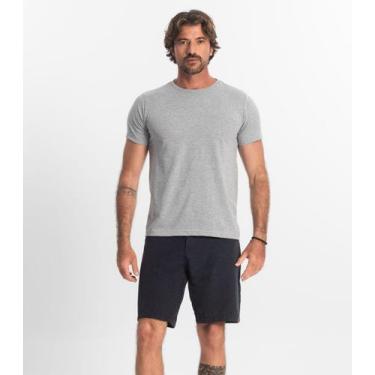 Imagem de Bermuda Masculina Sarja Com Bolsos Shift Azul, 44, Azul