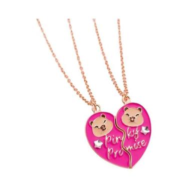 Imagem de Conjunto De Colares BFF Com Pingente De Capivara Em Estilo Cartoon Par