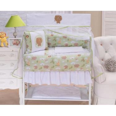 Imagem de Kit para Mini Berço Menina Menino Neutro 9 Peças - Beatriz Baby Enxova