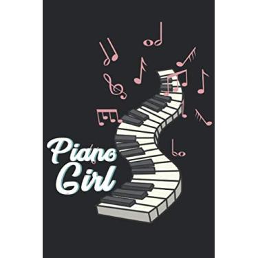 Imagem de Piano - Musician Girl Pink Cute - Concert Hall: Do It Yourself Music Recipe Cookbook To Note Down Your Favorite Recipes / (6 x 9 inches - approx DIN A 5) - 140 Pages || Softcover