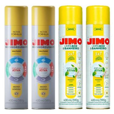 Imagem de Kit Jimo Limpeza Pesada 2 Limpa Box 2 Desengordurante
