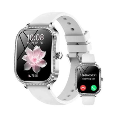 Imagem de Relógio Inteligente Feminino Com Monitor De Frequência Cardíaca E Pres