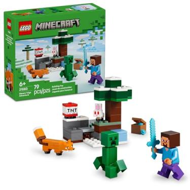 Imagem de LEGO Minecraft Aventura do Steve na Taiga; Presente Gamer 21583