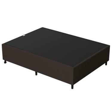 Imagem de Base Para Cama Box Casal 138x188cm Hit I02 Suede Marrom - Mpozenato
