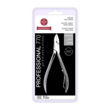 Imagem de Alicate de Unha Inox Corte Curvo Profissional 770Pr Mundial
