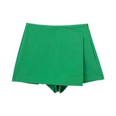 Imagem de Saias Shorts Assimétricas de Cintura Alta - Estilo Vintage Chic Willsh
