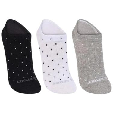 Imagem de Meia Kit 3 Pares Feminina Casua Dia a Dia Conforto Anatômica Lupo 03171-089