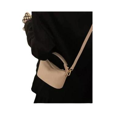 Imagem de Bolsa simples e retrô, bolsa crossbody, bolsa quadrada pequena de cour