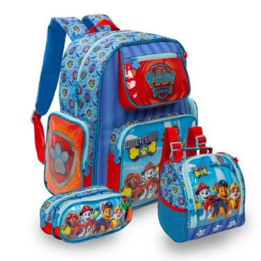 Imagem de Kit Mochila Infantil Patrulha Canina Com Lancheira Térmica - Chenson