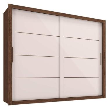 Imagem de Guarda Roupa Casal Imperador Plus Jacarandá Off White – Zanzini