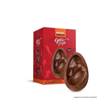 Imagem de Ovo de Páscoa Brasil Cacau Recheado Trufado Gato Mia 410G