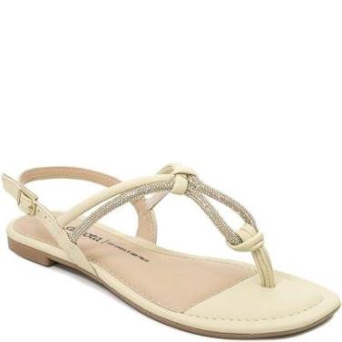 Imagem de Sandália Rasteira De Dedo Brilho Fivela Dakota Y9142-Feminino