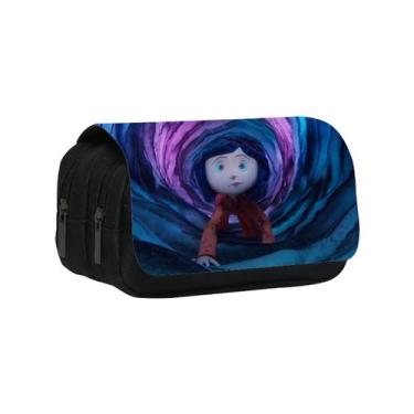 Imagem de Bolsa de lápis Coralines Anime Big Capacity Oxford Waterproof - yiweis