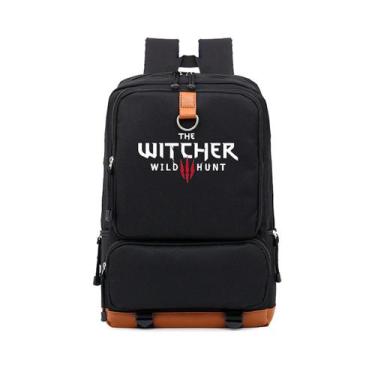 Imagem de Mochila escolar infantil Witchers, impressa em 3D, Oxford, 30x15x45cm 