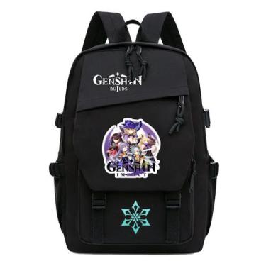 Imagem de Mochila Genshins Impacts Keqings Hu Taos Cartoon Kids School - Yiweisa