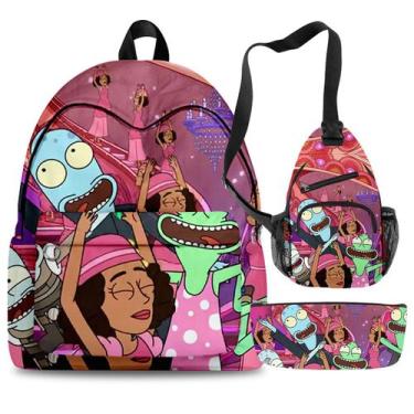 Imagem de Conjunto de 3 peças, mochila escolar infantil Solars Opposites Korvos 