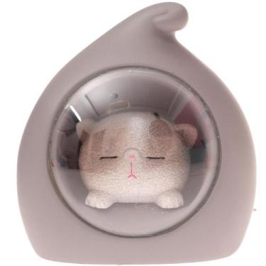 Imagem de Lâmpada de luz noturna Cute Cat Chubby Mi Meng Han Resin 0,36 kg - Yiw