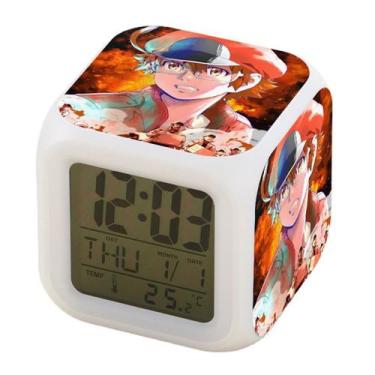 Imagem de Despertador Works Cells Square LED Digital com despertador - yiweisai