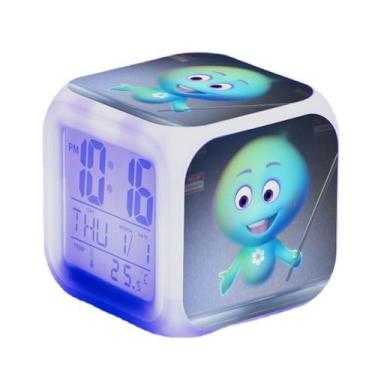 Imagem de Despertador digital LED Soul Square para crianças 8x8x8cm - yiweisai