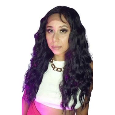 Imagem de Peruca Front Lace Ondulada 60 Cm Várias Cores Fibra Premium - Bobbi Bo