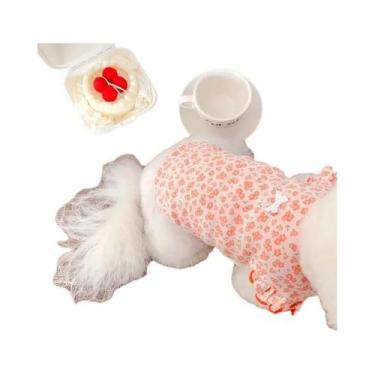 Imagem de Colete Floral Para Cães, Camiseta Para Chihuahua E Bulldog, Fantasia D