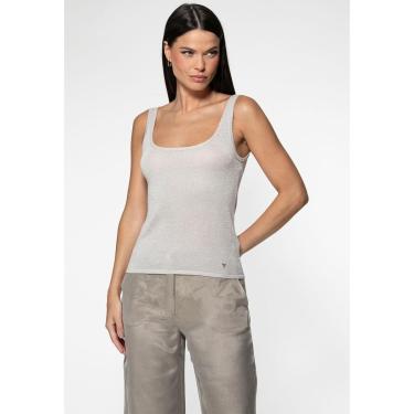 Imagem de Regata Tricot Lurex Eco Prata-Feminino